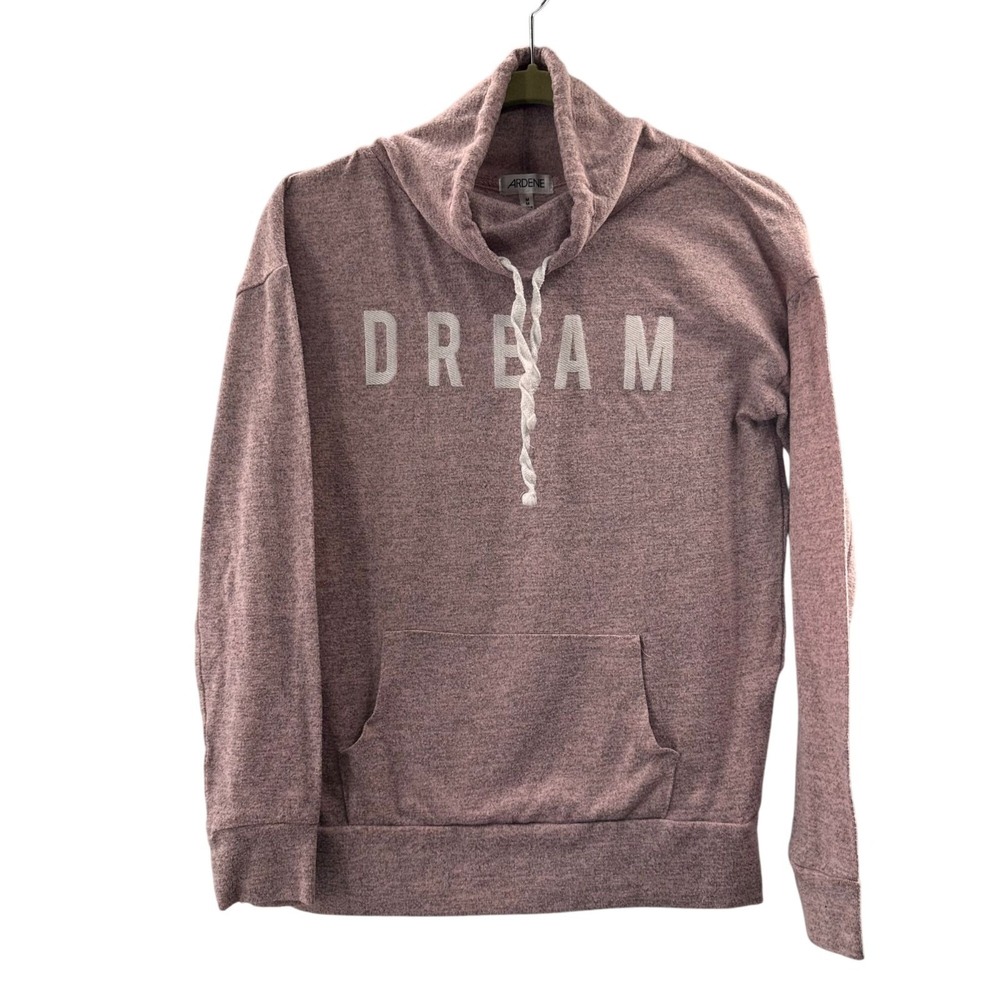 Ardene Dream Graphic Mauve Pullover M Hoodie Soft‎ Comfortable Loungewear Cowl